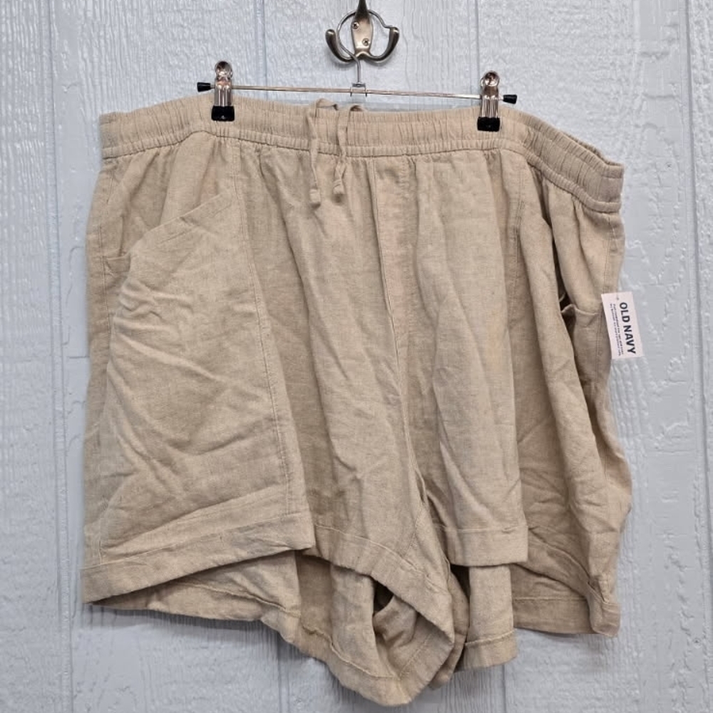 NWT 3X Old Navy Beige Linen Shorts